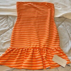 NWT Orange striped dress